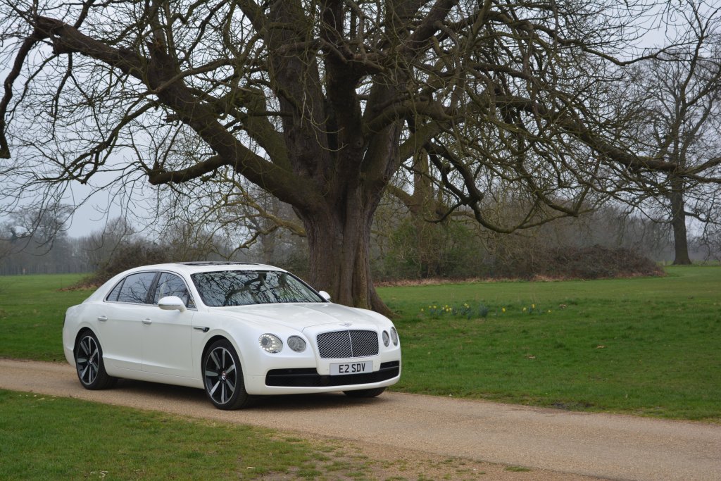White Bentley flying spur hire London